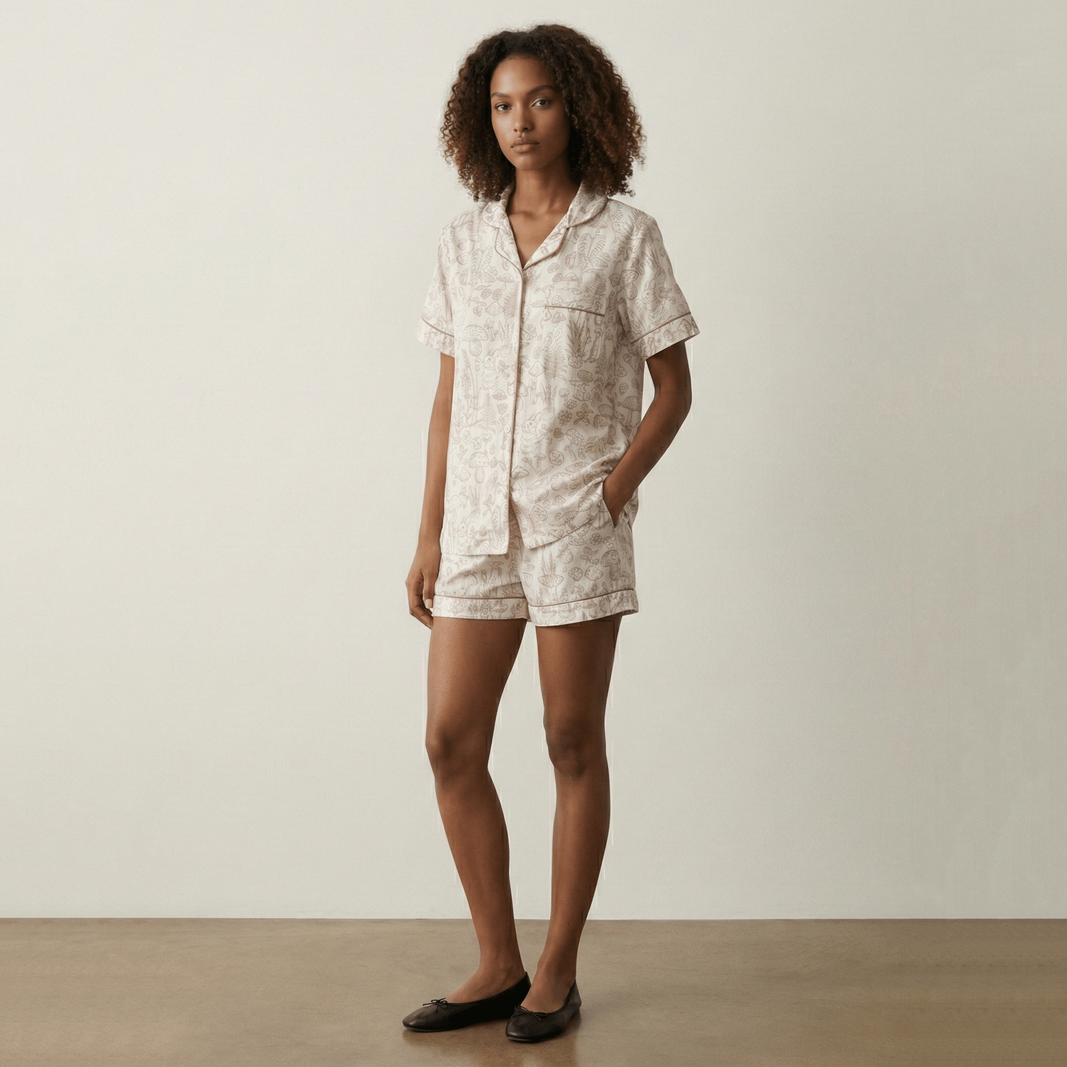  - Ever Lasting - Romilly Ruffle Floral Pajama Set / Red - Pajamas - Ever Lasting