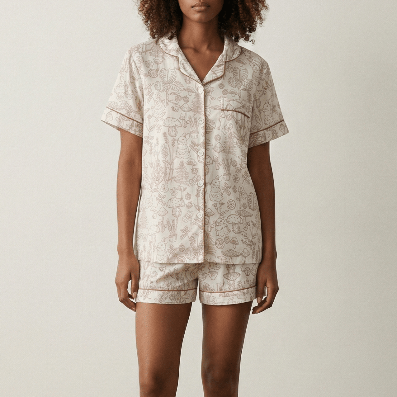  - Ever Lasting - Romilly Ruffle Floral Pajama Set / Red - Pajamas - Ever Lasting