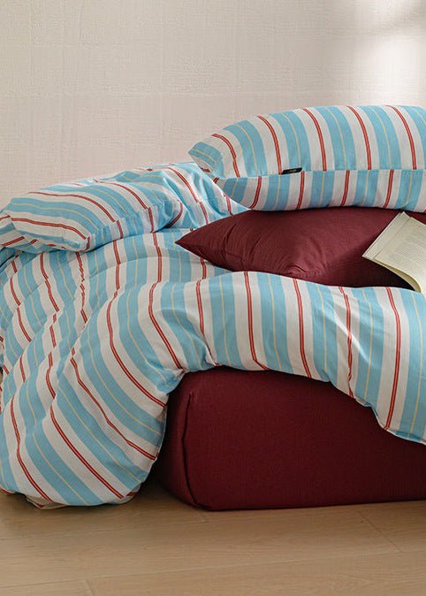-Ever Lasting - Romy Striped Washed Cotton Bedding Bundle -Bedding Bundle -Ever Lasting