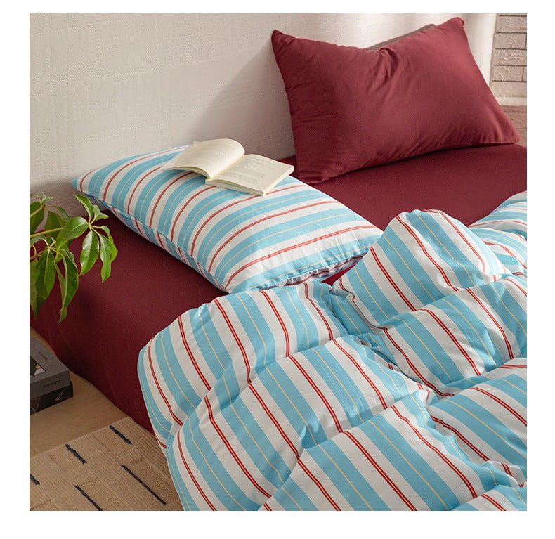-Ever Lasting - Romy Striped Washed Cotton Bedding Bundle -Bedding Bundle -Ever Lasting