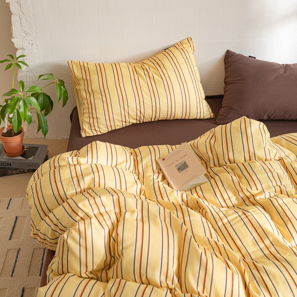 -Ever Lasting - Romy Striped Washed Cotton Bedding Bundle -Bedding Bundle -Ever Lasting