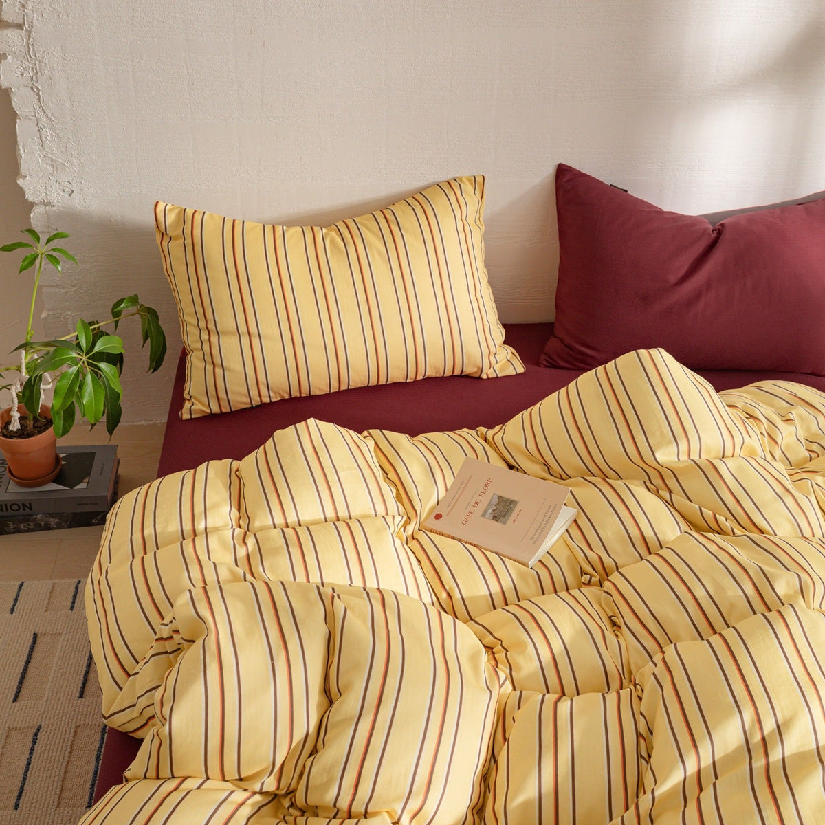 -Ever Lasting - Romy Striped Washed Cotton Bedding Bundle -Bedding Bundle -Ever Lasting