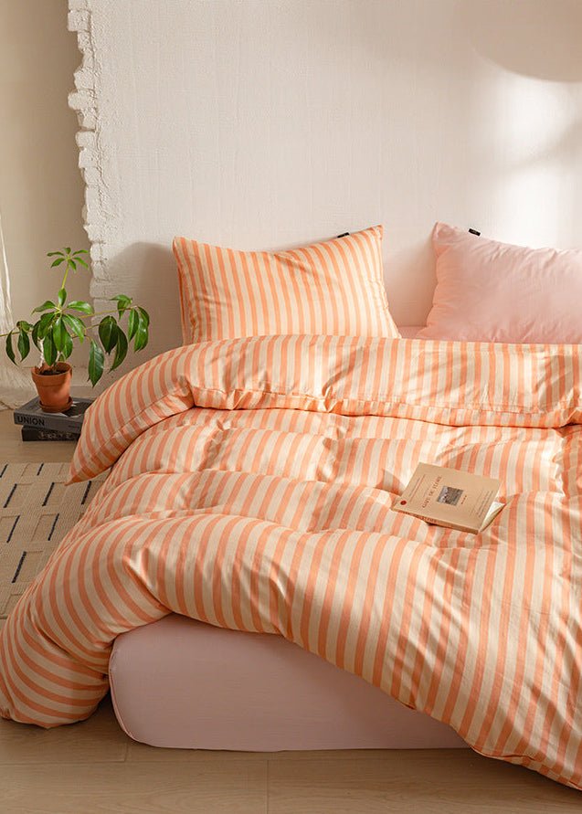 -Ever Lasting - Romy Striped Washed Cotton Bedding Bundle -Bedding Bundle -Ever Lasting