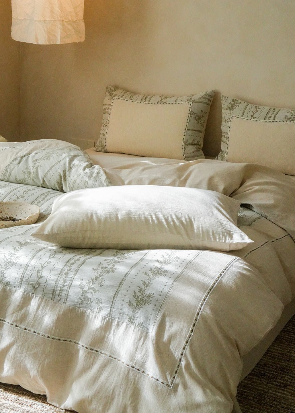  - Ever Lasting - Rosette Jacquard Floral Bedding Bundle - Bedding Bundle - Ever Lasting