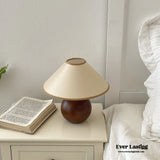 Round Pleated Wooden Lamp (3 Colors) Light