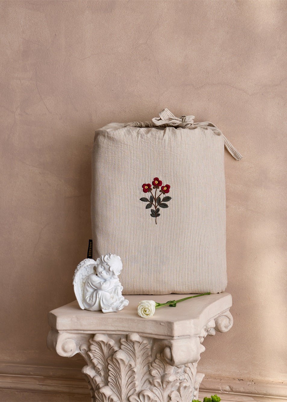  - Ever Lasting - Rowan Jacquard Striped Floral Bedding Bundle - Bedding Set - Ever Lasting