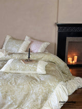 Royal Floral Ruffle Bedding Set