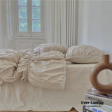 Royal Duvet Cover & Pillowcases / Beige Bedding Set