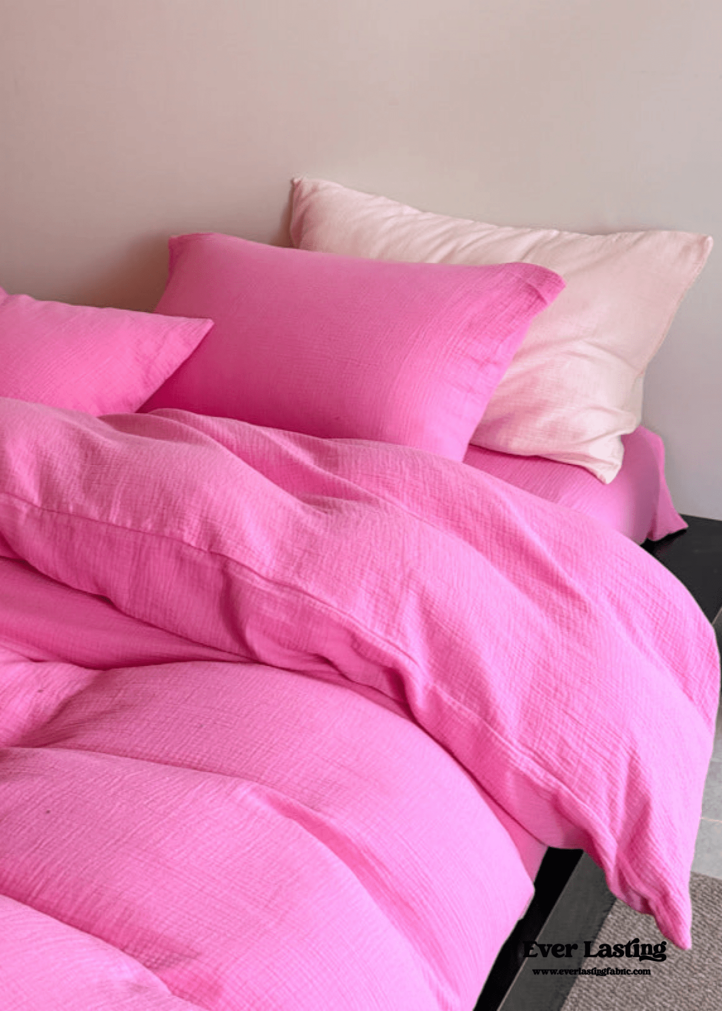 Ruby Double Gauze Pastel Bedding Set / Yellow - Ever Lasting