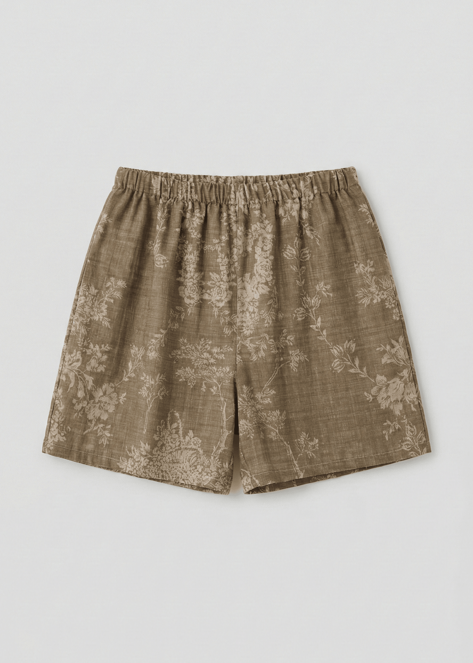  - Ever Lasting - Sabine Sleeveless & Shorts Floral Pajama Set / Brown - Pajamas - Ever Lasting