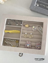 Sand Tone Jewelry Box Organizer