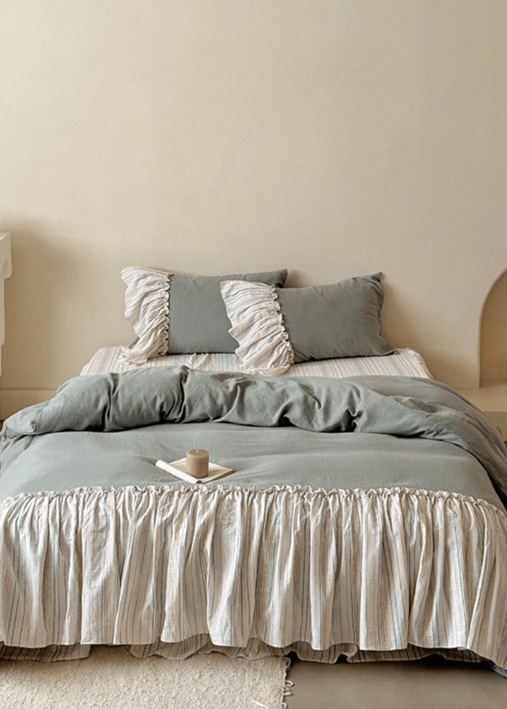  - Ever Lasting - Savannah Lace Ruffle Double Gauze Bedding Bundle - Bedding Bundle - Ever Lasting