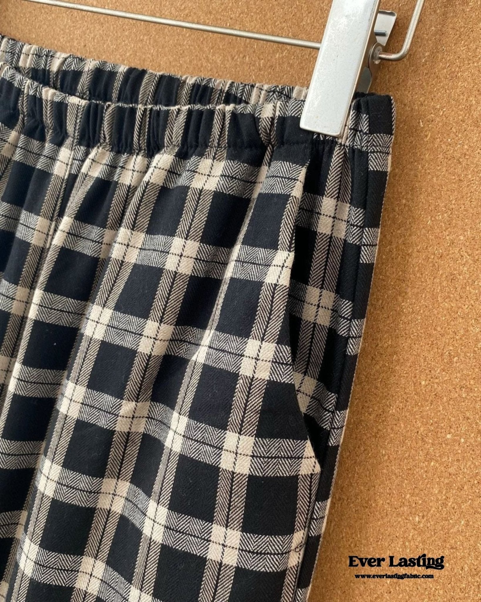 Scarlett Classic Plaid Black Pajama Set - Ever Lasting