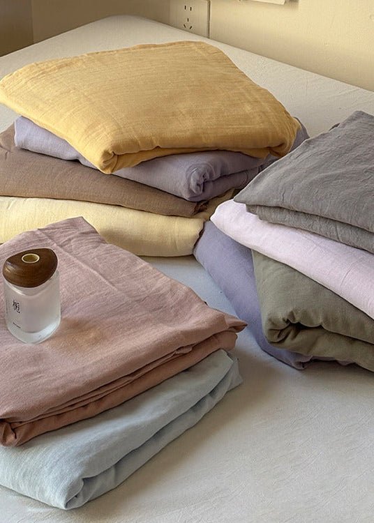  - Ever Lasting - Serena Ribbon Tied Bedding Set / Pink - Bedding Set - Ever Lasting