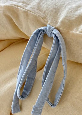  - Ever Lasting - Serena Ribbon Tied Bedding Set / Pink - Bedding Set - Ever Lasting