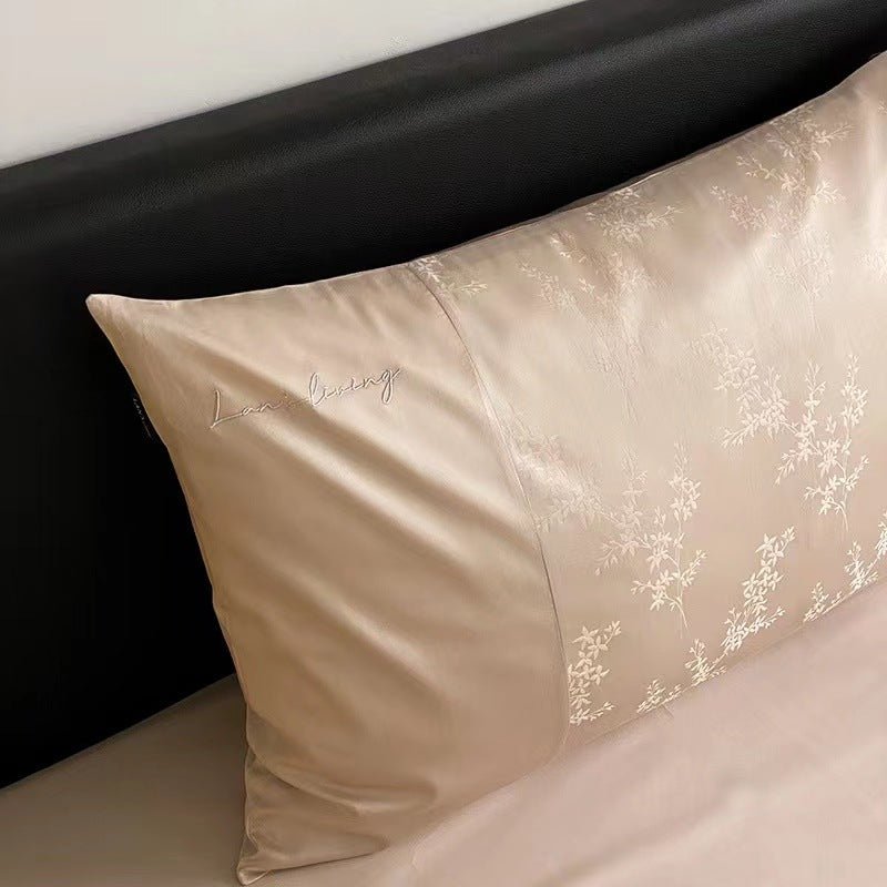  - Ever Lasting - Silky Floral Bedding Set / Snow White - Bedding Set - Ever Lasting