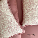 Floral Tencel Bedding Set / Pink