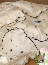 Silky Ribbon Ruffle Bedding Bundle