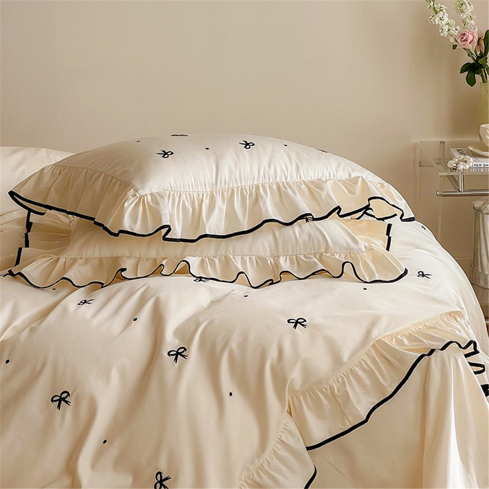  - Ever Lasting - Silky Ribbon Ruffle Bedding Bundle - Bedding Bundle - Ever Lasting