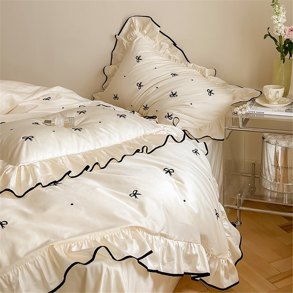  - Ever Lasting - Silky Ribbon Ruffle Bedding Bundle - Bedding Bundle - Ever Lasting