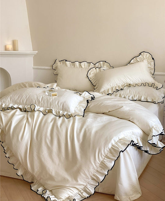 Silky Ruffle Bedding Bundle