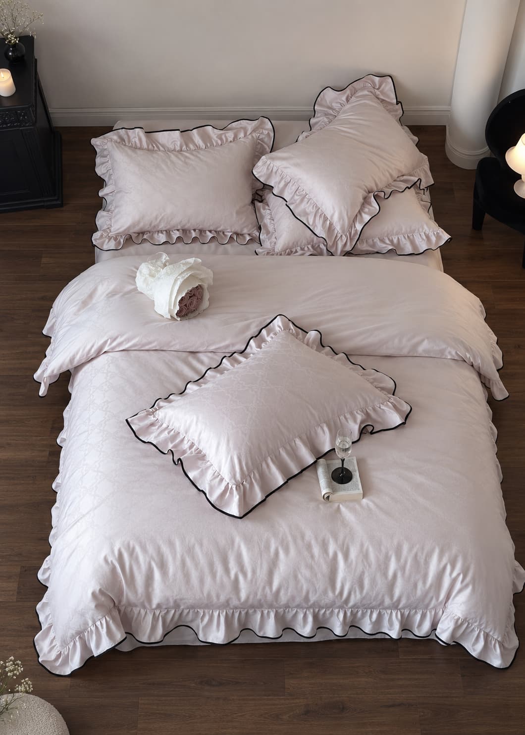 -Ever Lasting - Silky Ruffle Bedding Bundle -Bedding Bundle -Ever Lasting