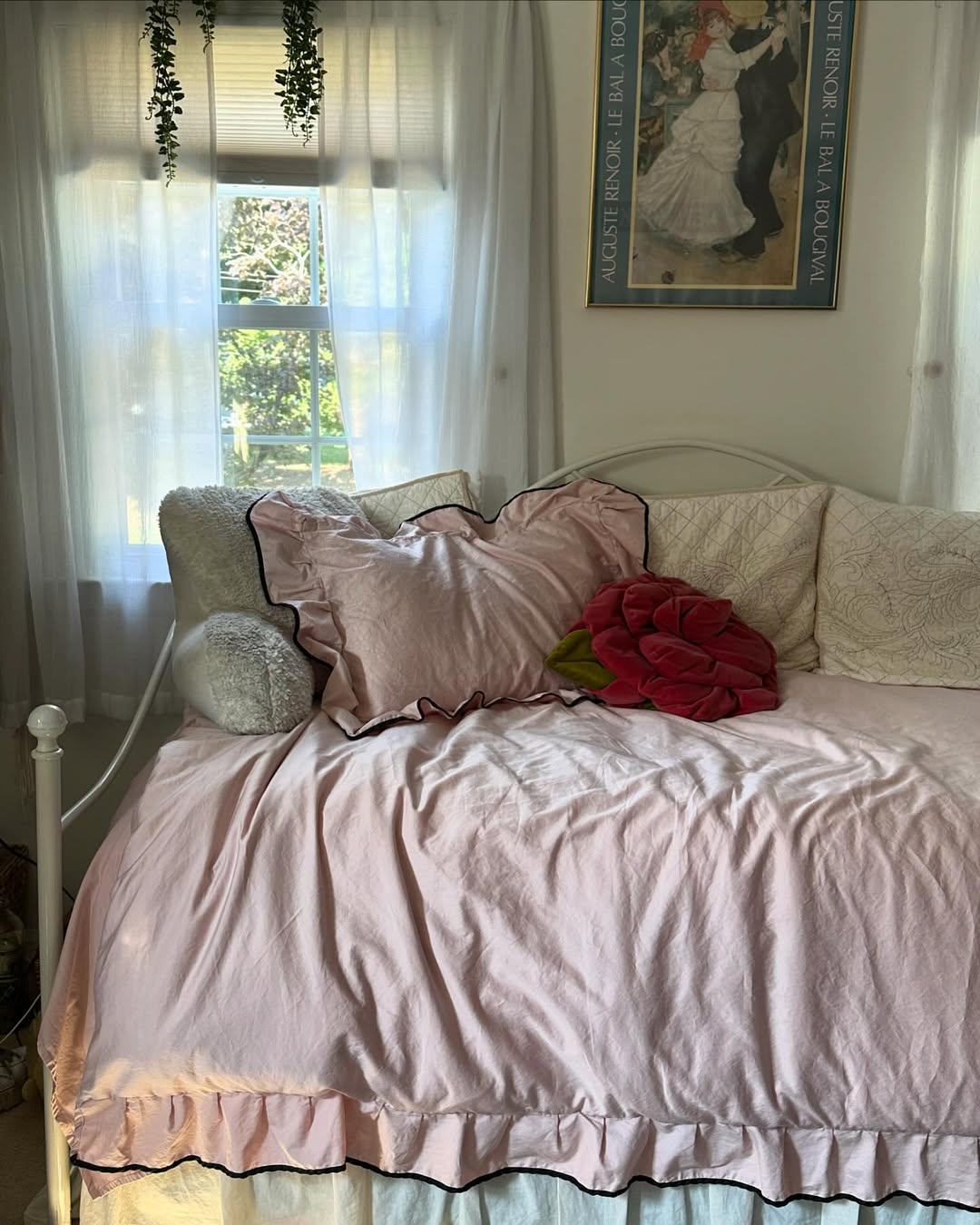  - Ever Lasting - Silky Ruffle Bedding Set / Rust Pink - Bedding Set - Ever Lasting