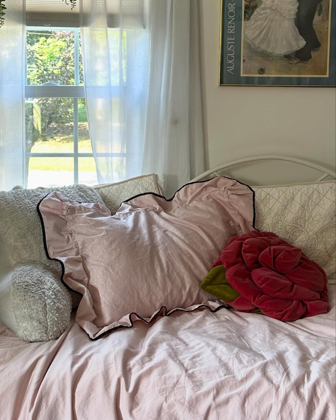  - Ever Lasting - Silky Ruffle Bedding Set / Rust Pink - Bedding Set - Ever Lasting