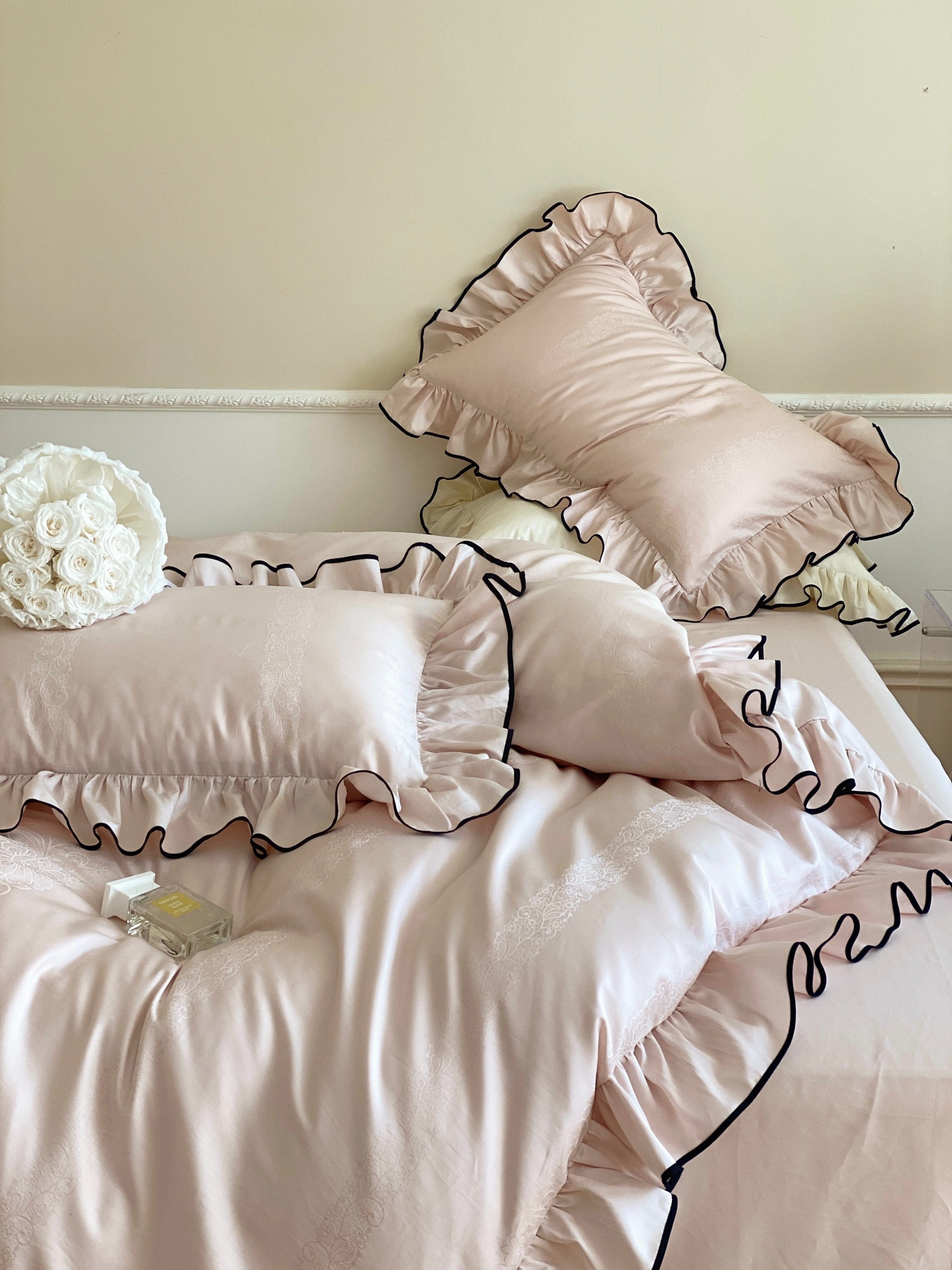  - Ever Lasting - Silky Ruffle Duvet Cover - Duvet Cover - Ever Lasting
