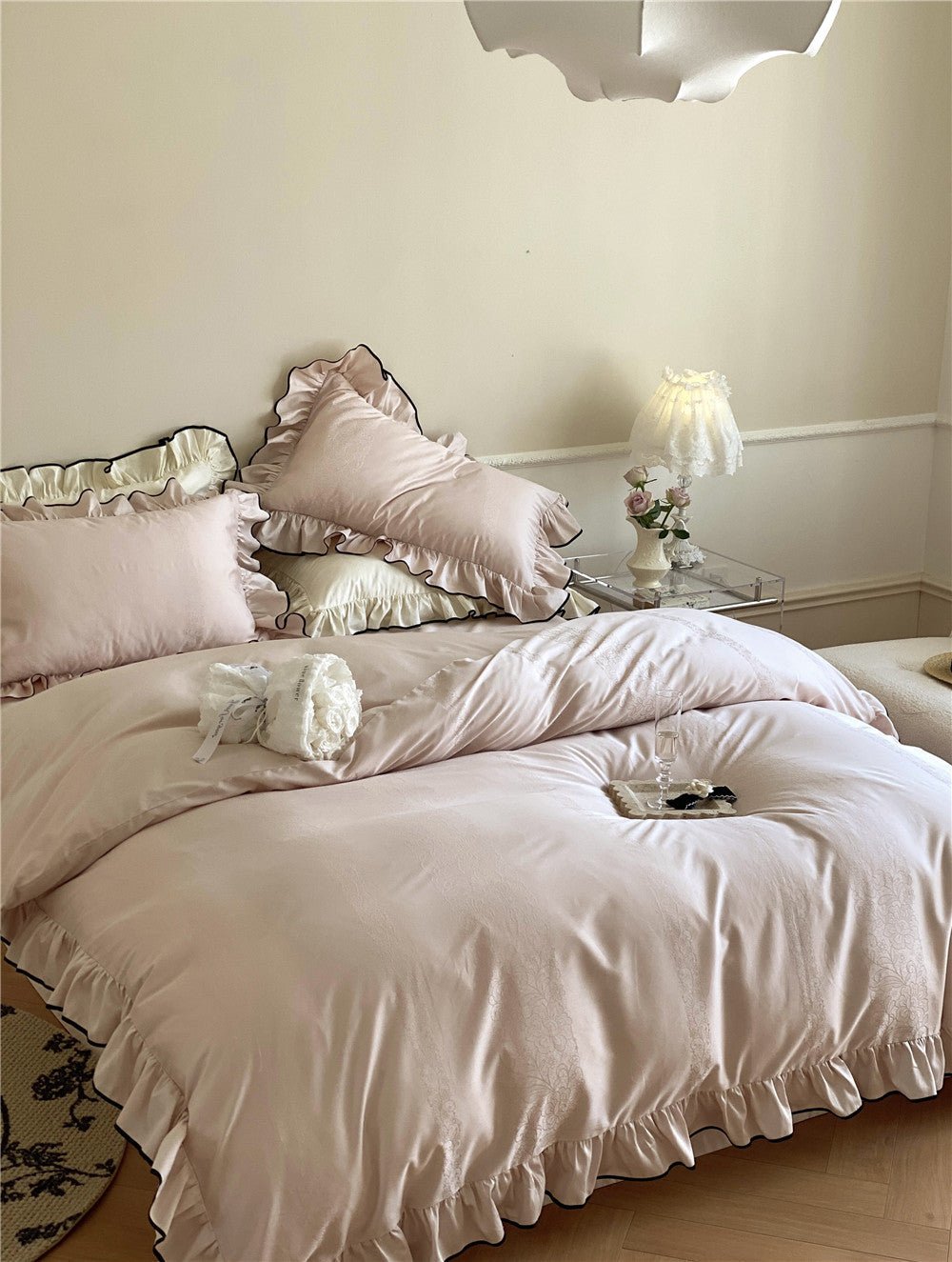  - Ever Lasting - Silky Ruffle Duvet Cover - Duvet Cover - Ever Lasting