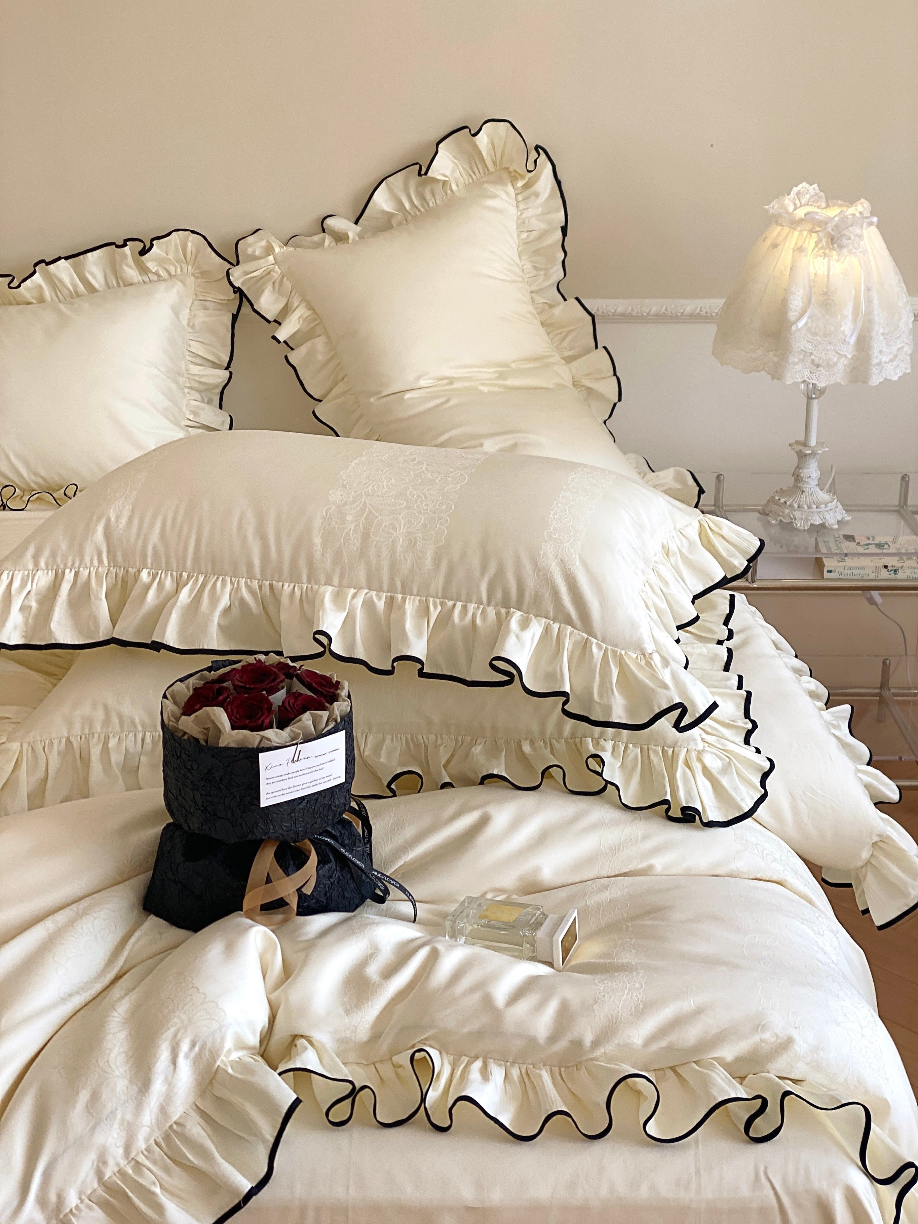  - Ever Lasting - Silky Ruffle Duvet Cover - Duvet Cover - Ever Lasting