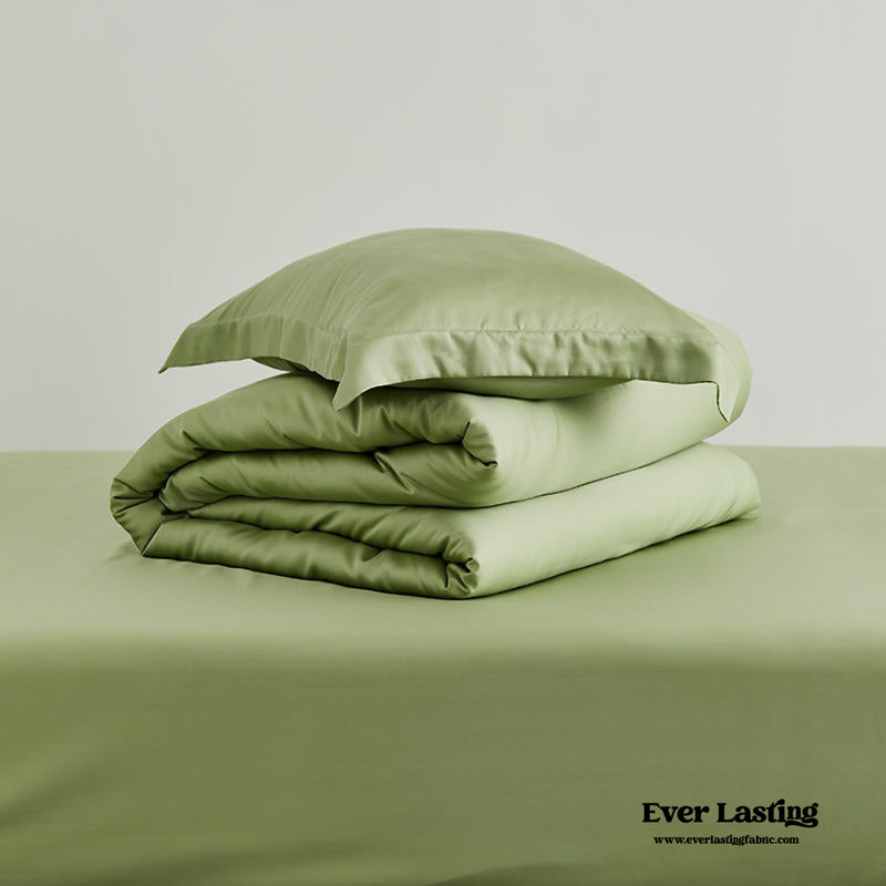 Solid Tencel Silk-Like Bedding Bundle