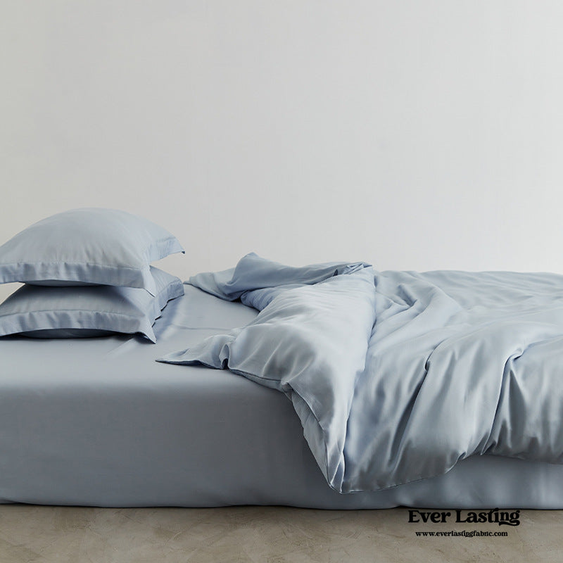 Solid Tencel Silk-Like Bedding Bundle