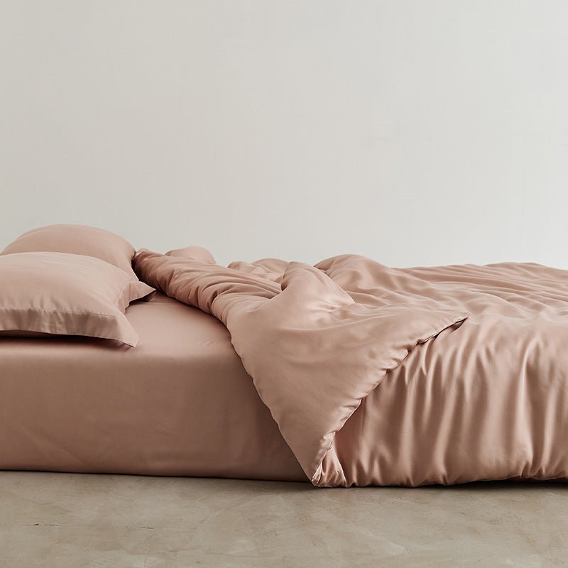  - Ever Lasting - Silky Solid Tencel Bedding Set / Blue - Bedding Set - Ever Lasting