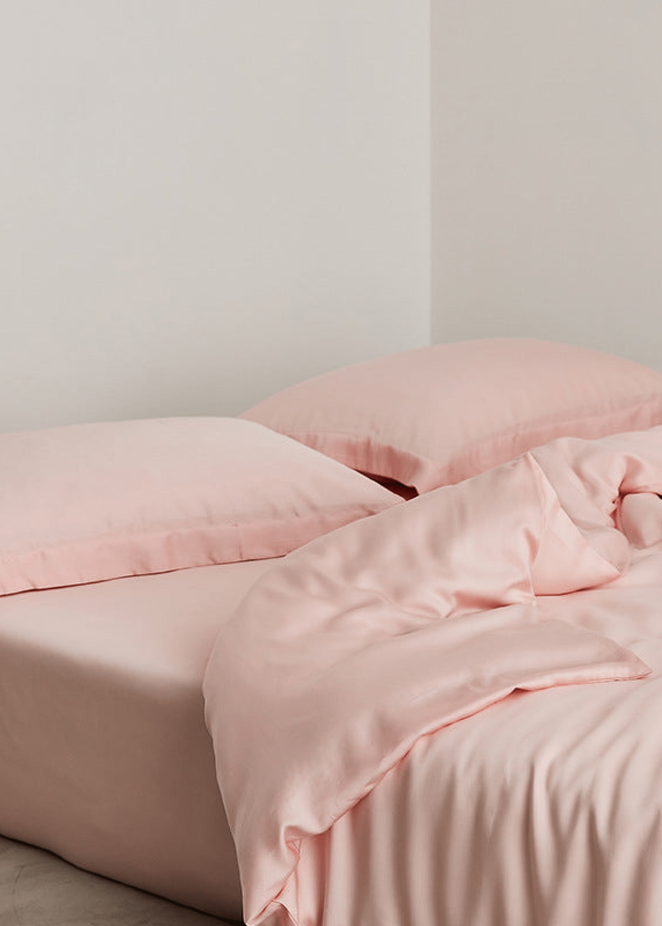  - Ever Lasting - Silky Solid Tencel Bedding Set / Pink - Bedding Set - Ever Lasting