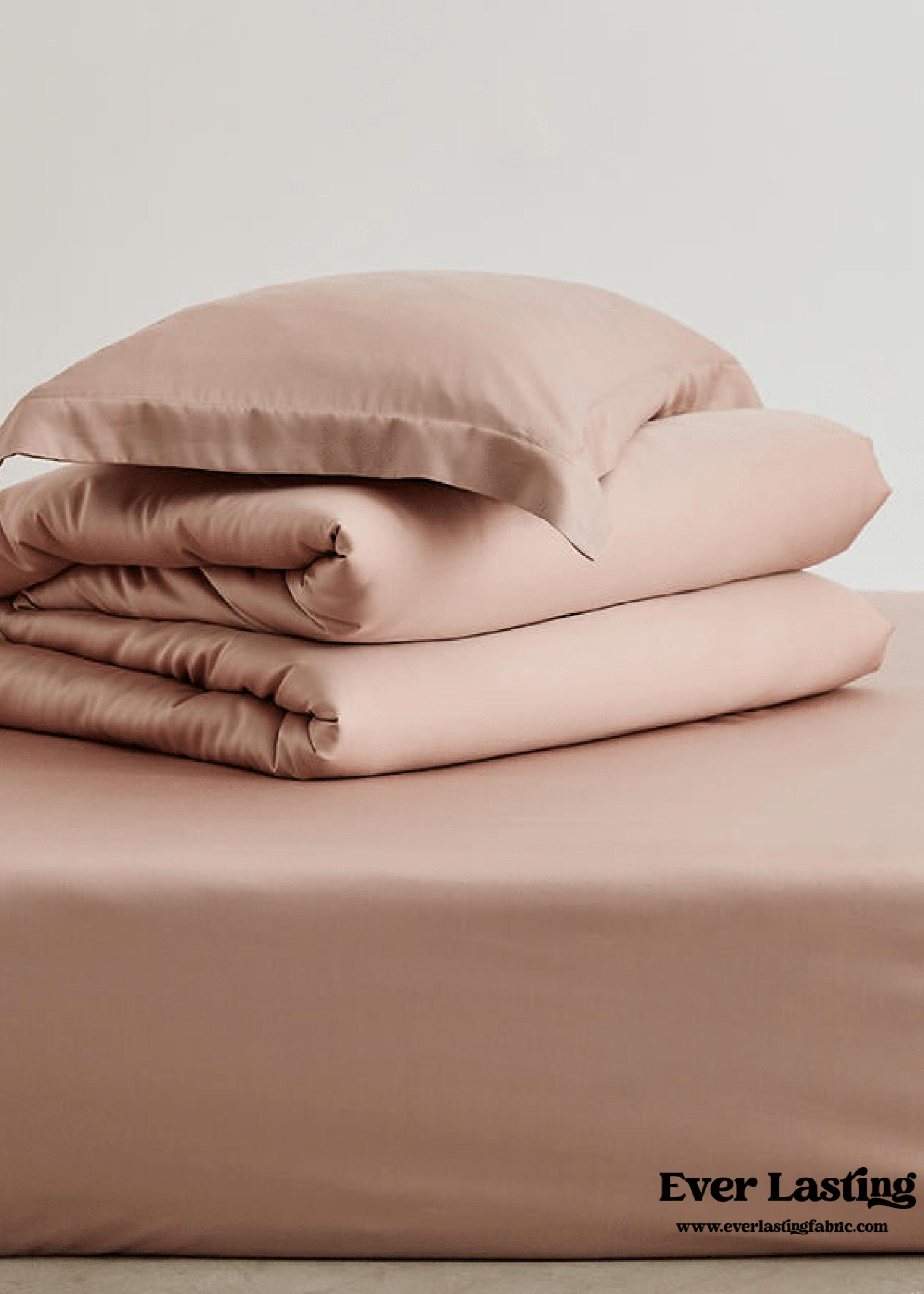  - Ever Lasting - Silky Solid Tencel Bedding Set / Pink - Bedding Set - Ever Lasting