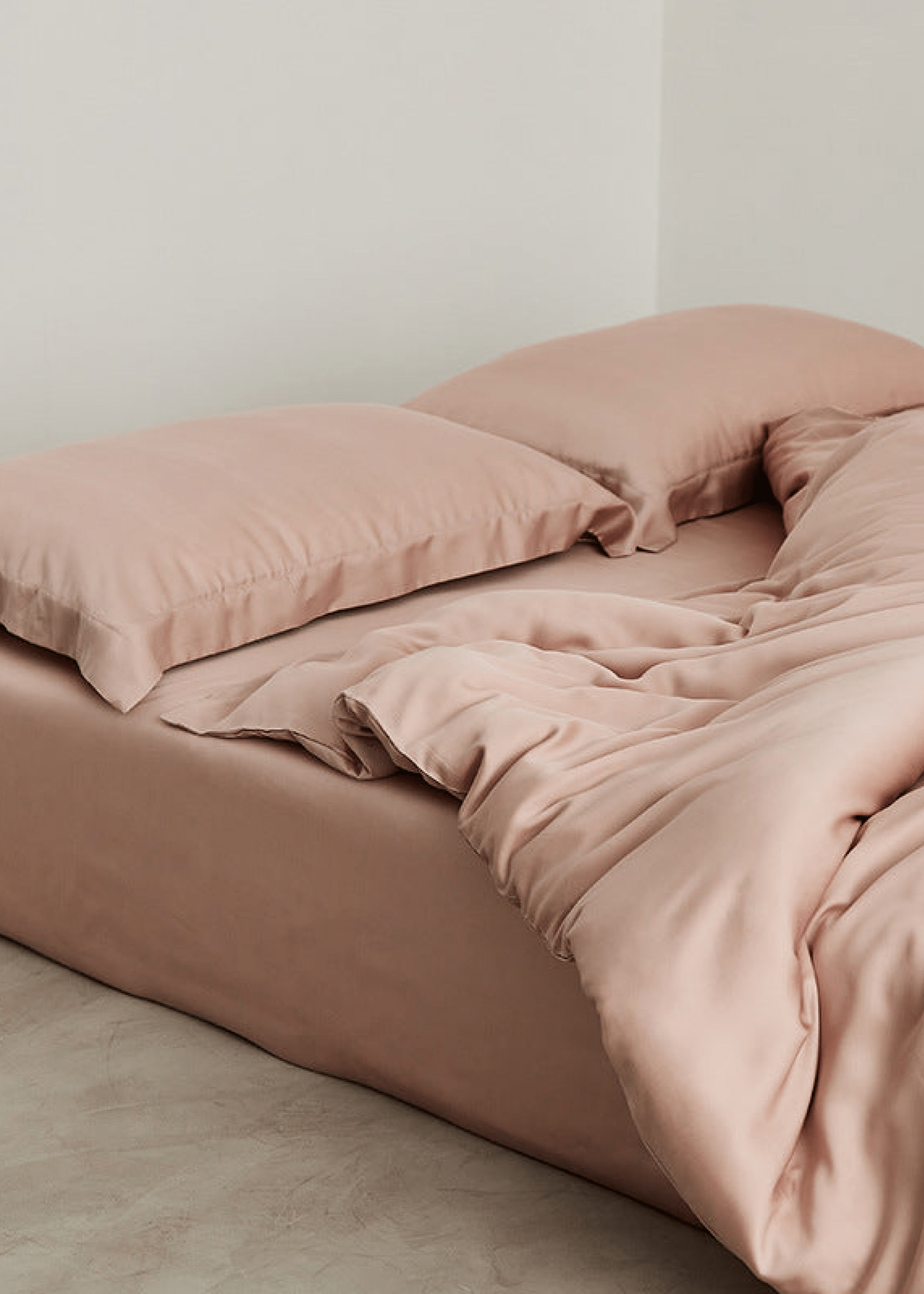  - Ever Lasting - Silky Solid Tencel Bedding Set / Pink - Bedding Set - Ever Lasting