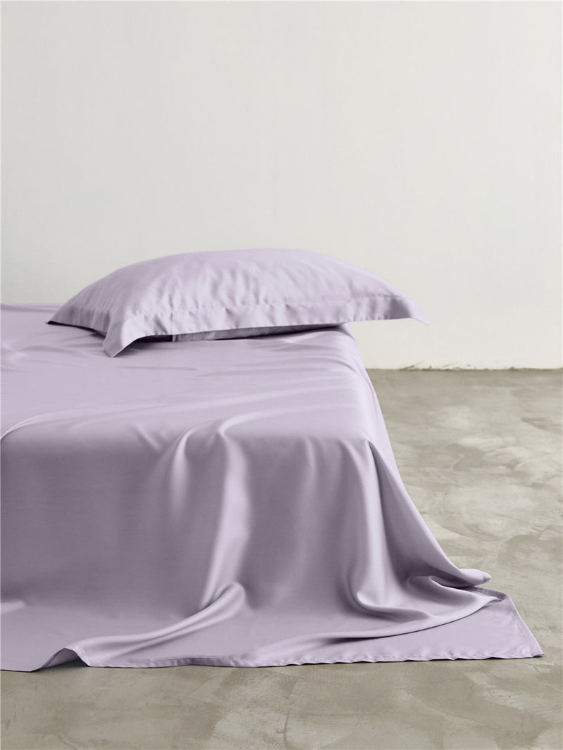 Solid Tencel Sheet Purple / Small Flat Bed