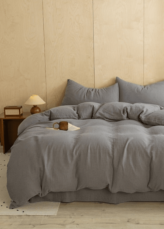  - Ever Lasting - Simon Double Gauze Bedding Set / White - Bedding Set - Ever Lasting