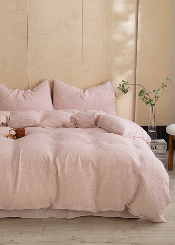  - Ever Lasting - Simon Double Gauze Bedding Set / White - Bedding Set - Ever Lasting