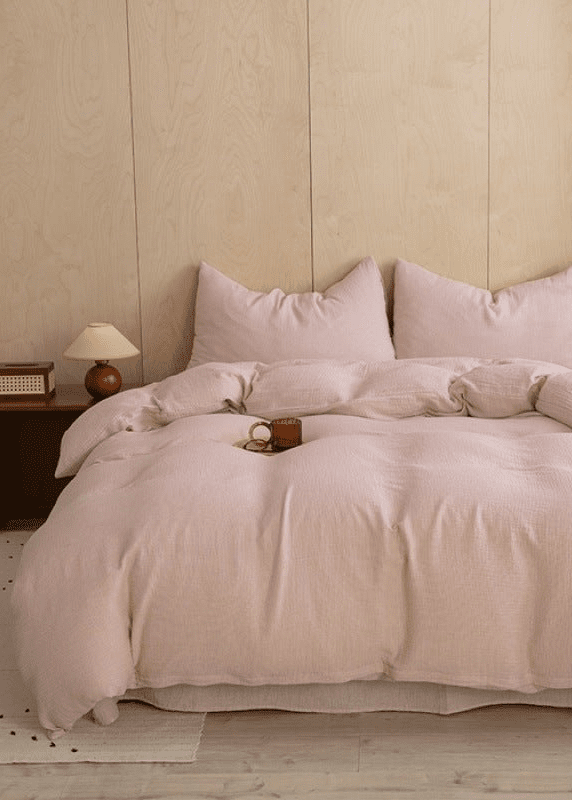  - Ever Lasting - Simon Double Gauze Bedding Set / White - Bedding Set - Ever Lasting