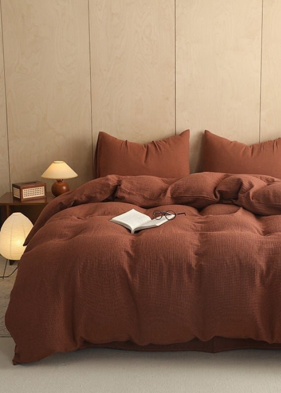  - Ever Lasting - Simon Double Gauze Bedding Set / White - Bedding Set - Ever Lasting