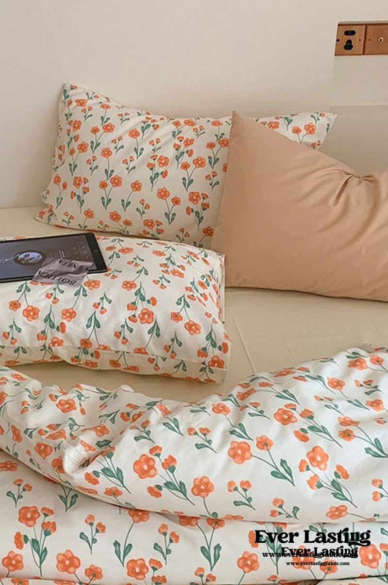 Small Floral Cotton Bedding Bundle