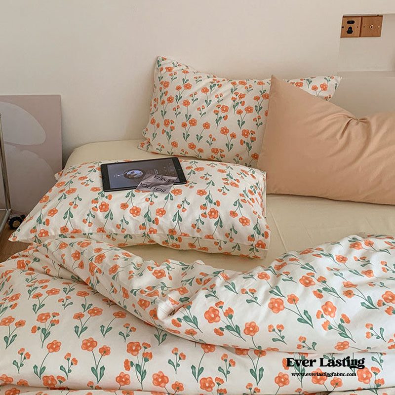 Small Floral Cotton Bedding Bundle