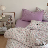 Small Floral Cotton Bedding Set