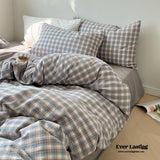 Soft Blend Plaid Bedding Bundle