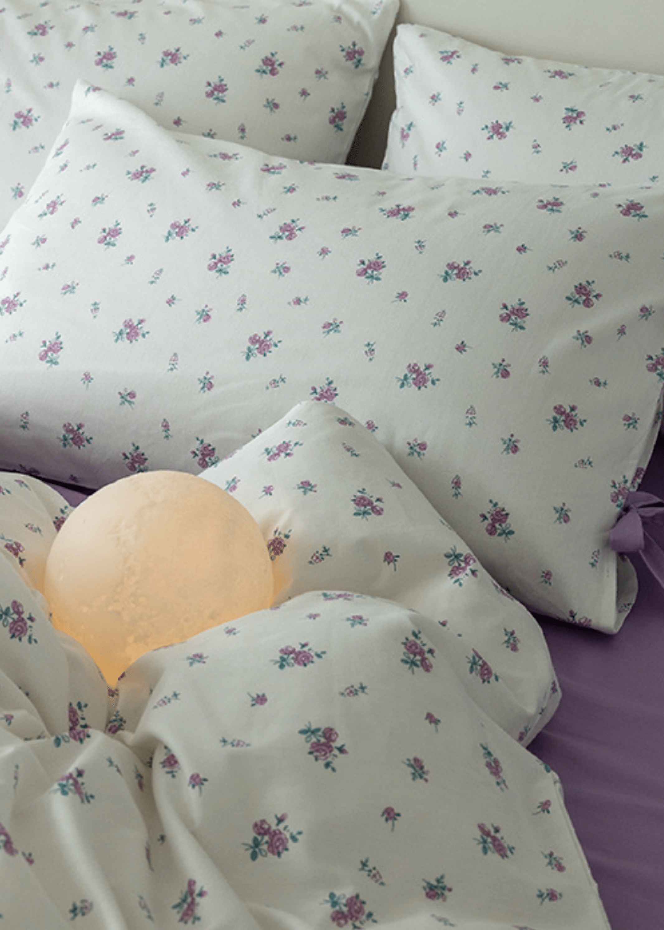  - Ever Lasting - Soft Cottage Blue Ribbon Bedding Set / Blue - Bedding Set - Ever Lasting