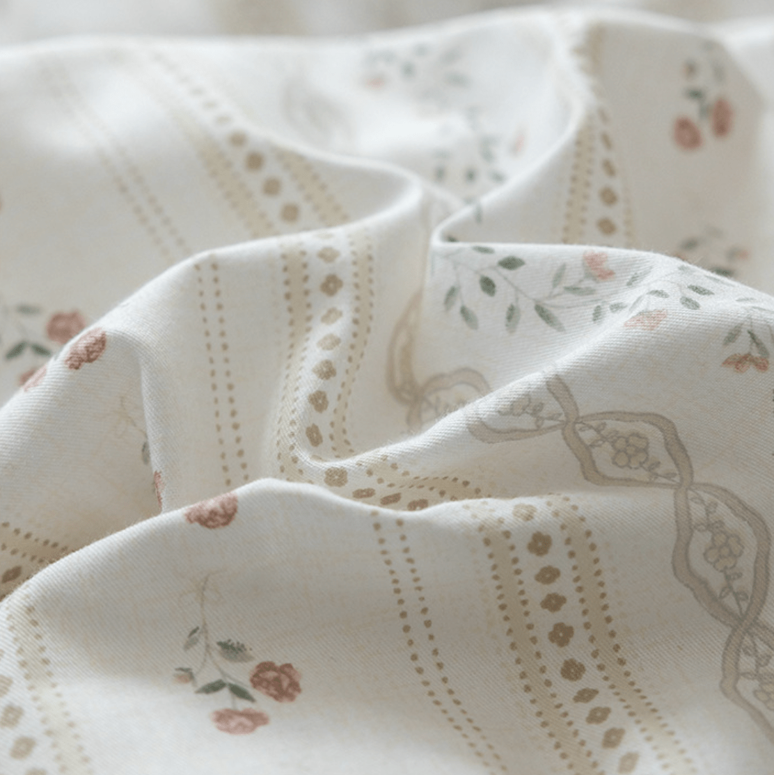  - Ever Lasting - Soft Cottage Blue Ribbon Bedding Set / Blue - Bedding Set - Ever Lasting