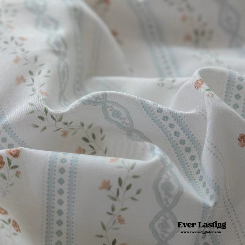 Soft Blue Ribbon Bedding Set /