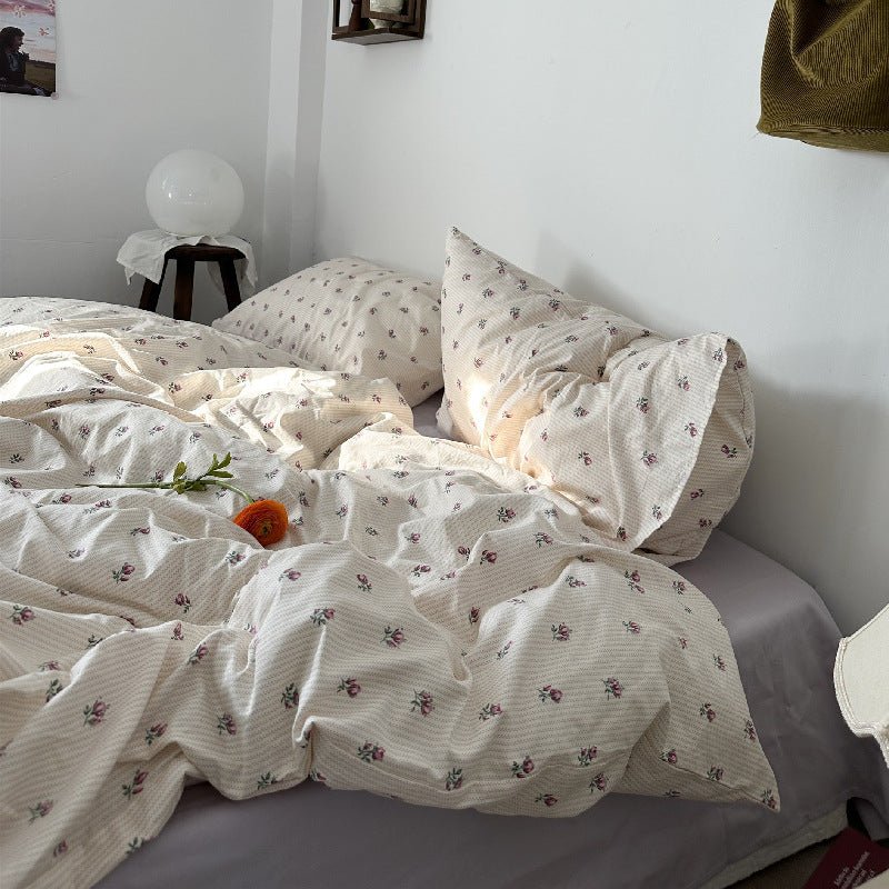  - Ever Lasting - Soft Floral Small Room Bedding Set / Purple - Bedding Set - Ever Lasting